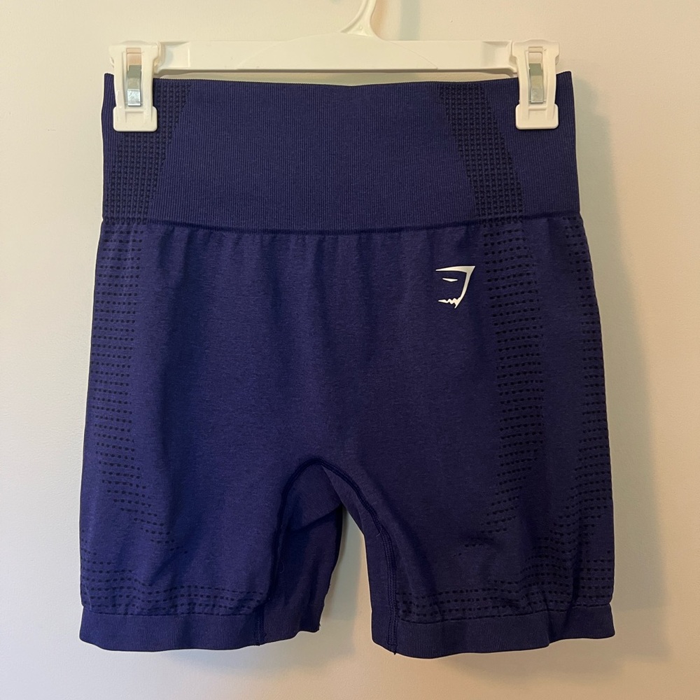 Gymshark Vital Seamless 2.0 Shorts – Cobalt Purple Marl